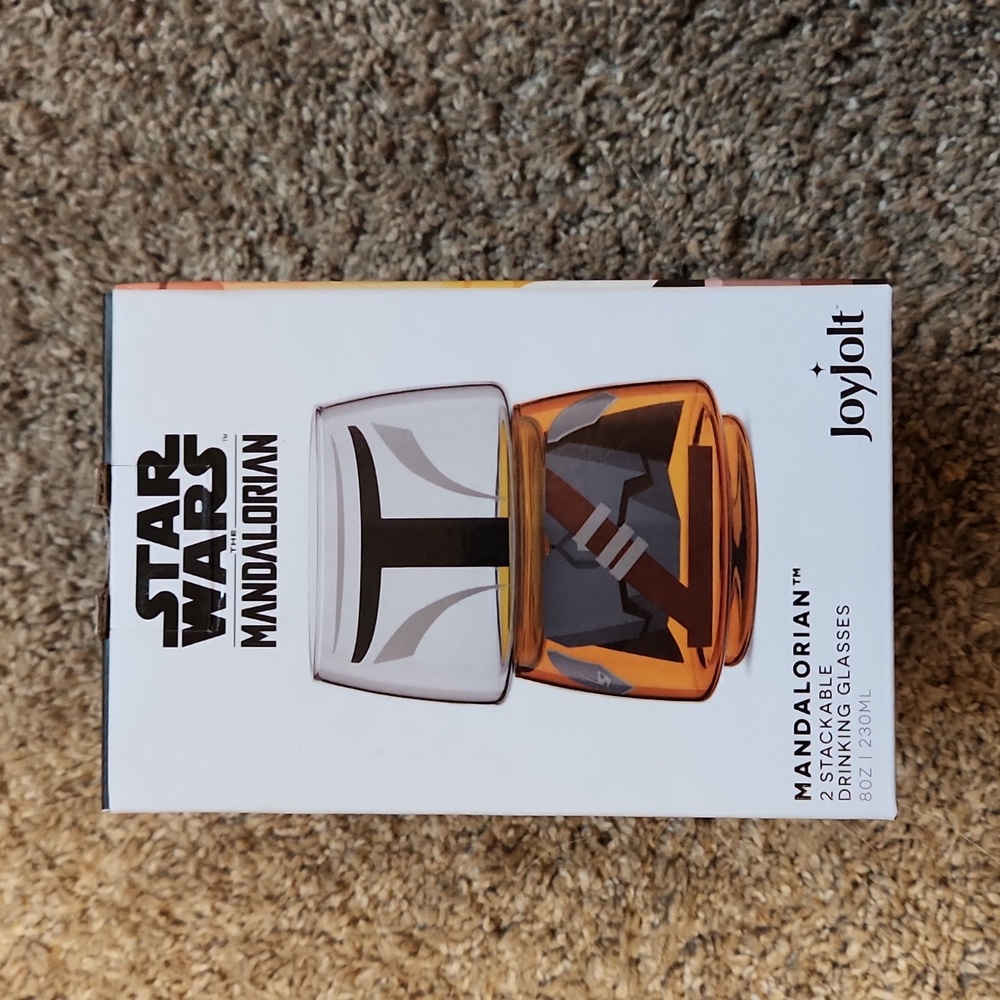 Mandalorian Stackable drinking glass set